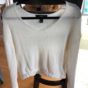 V-neck knitted sweater